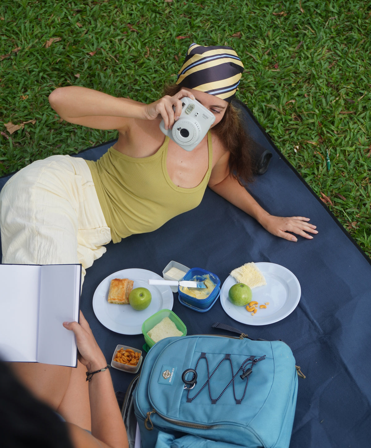 Picnic & Camping Backpack Explorer Kit - Sky Blue